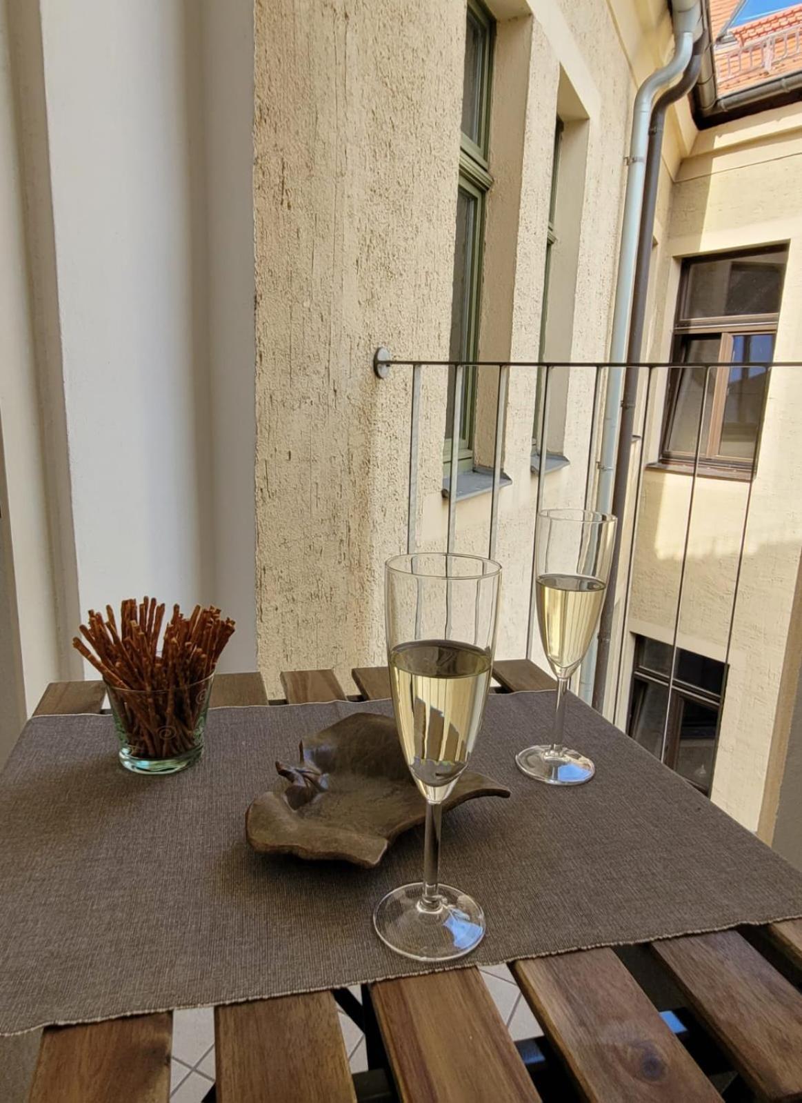 Cosel Apartment Altstadt Radfahrer Balkon Meißen Eksteriør billede